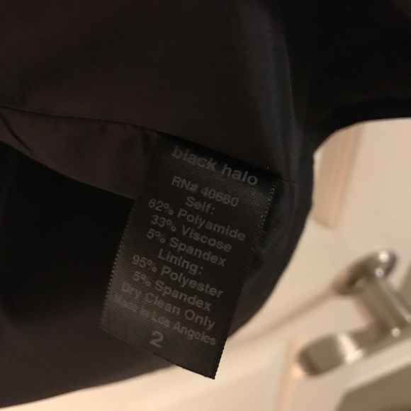 One shoulder Black Halo little black dress - Picture 6 of 7